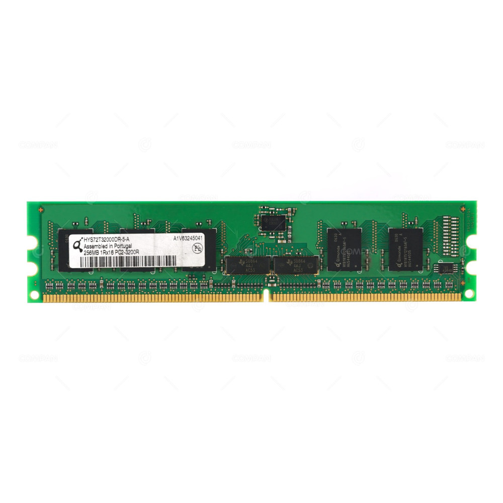 HYS72T32000DR-5-A QIMONDA MEMORY 256MB 1RX16 PC2 3200R 400MHZ 240 PIN CL3 1.8V ECC RDIMM DDR2 -